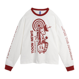 Toontown Rewritten Toon News For The Amused Long sleeve T-Shirt  by Makeship.