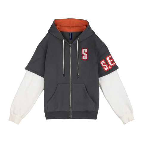 something evil will happen Builderfan's Cool Rolled-Up Sleeves Hoodie  by Makeship.