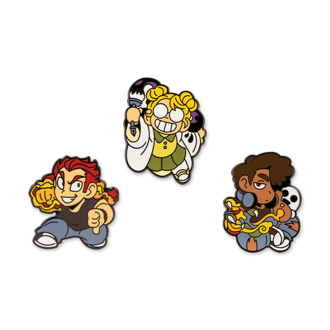 Paranatural The Activity Club - Johnny, Ed, & Dimitri Enamel Pin 3 Pack by Makeship.