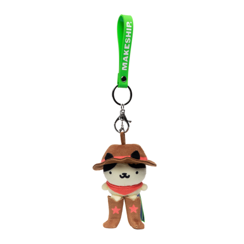 Poorly Drawn Cats Tiny Meowdy Keychain  Keychain Plush by Makeship.